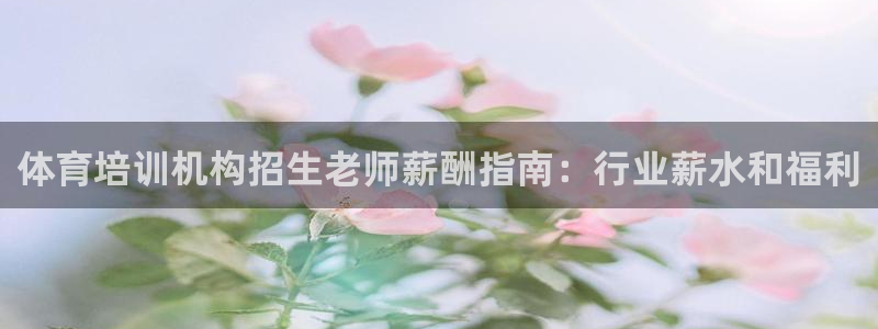 尊龙凯时返现：体育培训机构招生老师薪酬指南：行业薪水